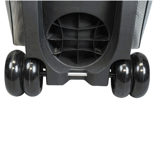 KR Strikeforce Royal Flush Silver/Black 4x4 Bowling Ball Roller Bag - Image 6