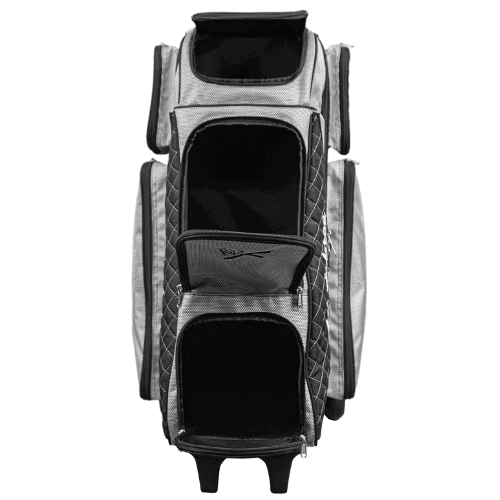 KR Strikeforce Royal Flush Silver/Black 4x4 Bowling Ball Roller Bag - Image 8