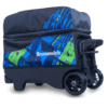 Brunswick Punisher Double Roller Blue/ Green Bowling Bag - Image 2
