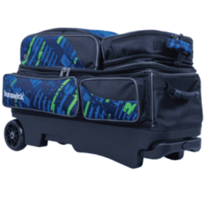 Brunswick Punisher 3 Ball Roller Blue / Green Bowling Bag