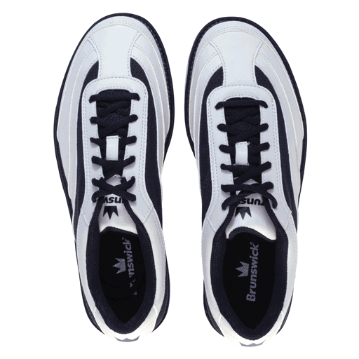 Brunswick Men’s Rampage Interchangeable White Right Hand Bowling Shoes - Image 4