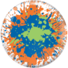 Brunswick Paint Splatter Viz-A-Ball Bowling Ball - Image 2