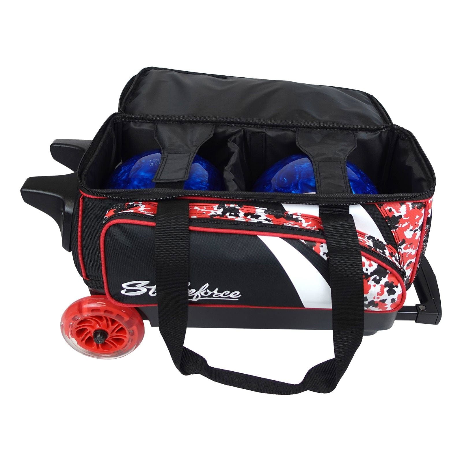 KR Strikeforce Cruiser Smooth Double Roller Red/Camo Bowling Bag - Image 3