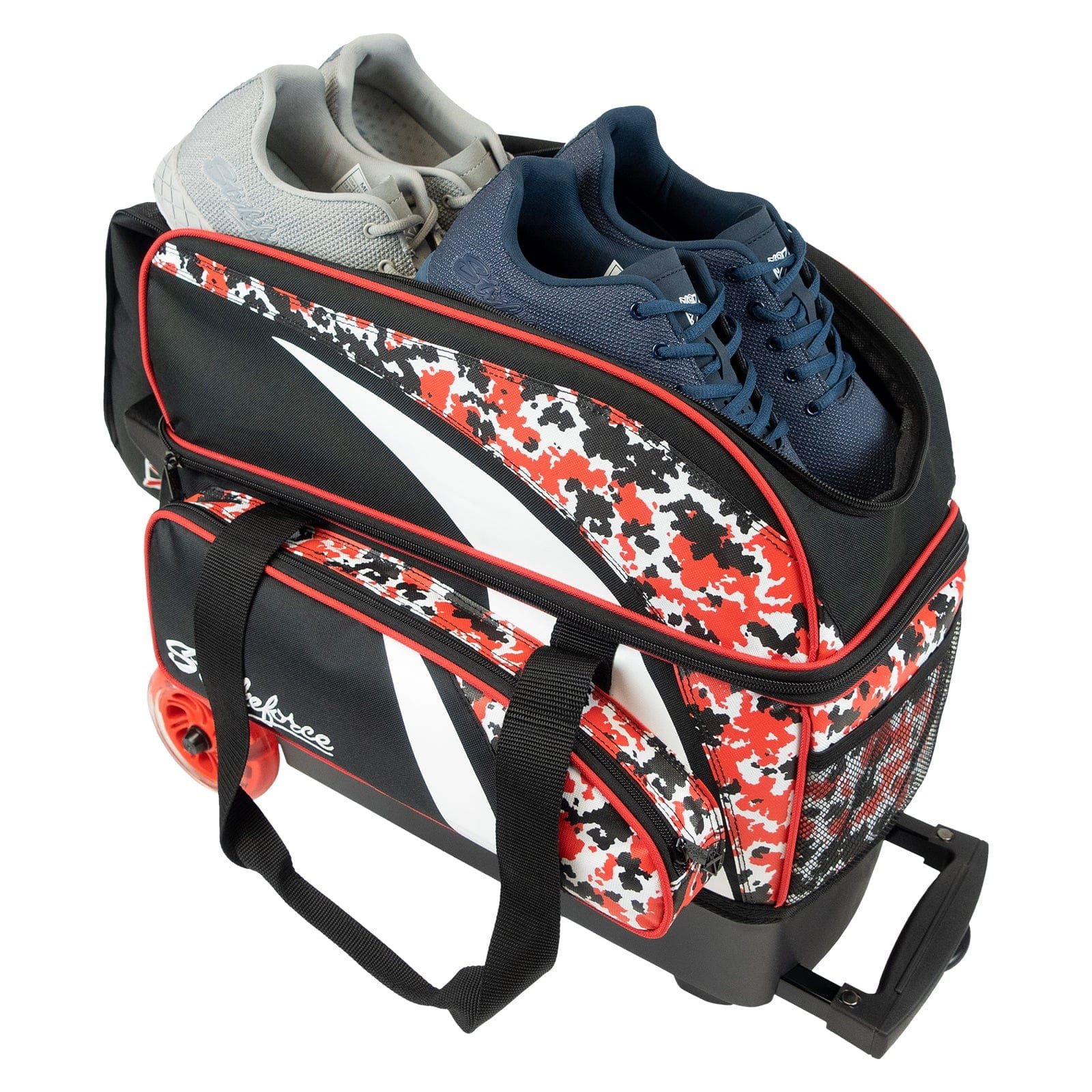 KR Strikeforce Cruiser Smooth Double Roller Red/Camo Bowling Bag - Image 4