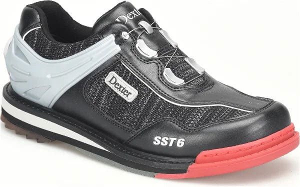 Dexter Mens SST 6 Hybrid BOA Black Knit Wide Right Hand Bowling Shoes