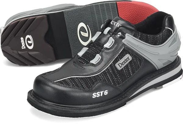 Dexter Mens SST 6 Hybrid BOA Black Knit Wide Right Hand Bowling Shoes - Image 2