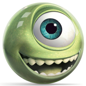 OnTheBallBowling Disney Monsters Inc Mike Wazowski Bowling Ball