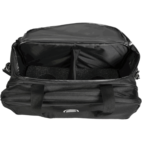 ELITE Deluxe 2 Ball Plus Double Tote Bowling Bag with Shoe Storage Pocket - Image 5
