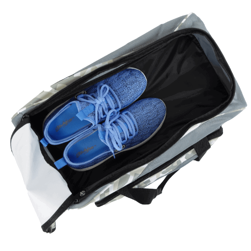 ELITE Deluxe Double Roller Bowling Bag Grey Camo - Image 7