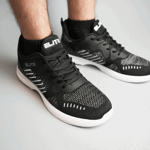 ELITE Men's Freedom Athletic Lace Up Bowling Shoes with Universal Sliding Soles for Right or Left Handed Bowlers - Image 5