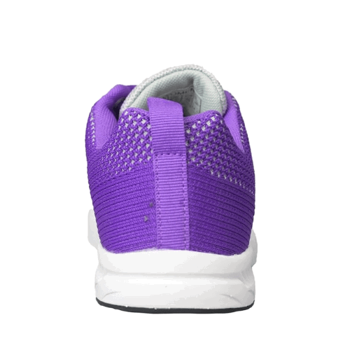 ELITE Women's Comfort Lace Up Grey/Violet Bowling Shoes - Image 5