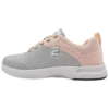 ELITE Women's Comfort Lace Up Grey/Peach Bowling Shoes - Image 2
