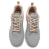 ELITE Women's Comfort Lace Up Grey/Peach Bowling Shoes - Image 4