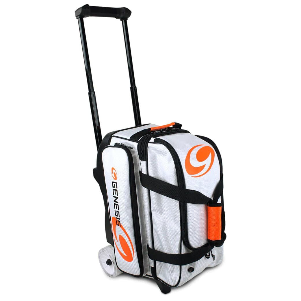 Genesis Sport 2 Ball Roller Bowling Bag White - Image 2