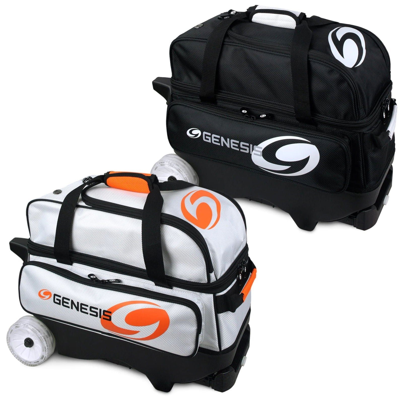 Genesis Sport 2 Ball Roller Bowling Bag White - Image 8