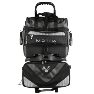 Motiv Vault Black/Grey 4-Ball Bowling Roller Bag