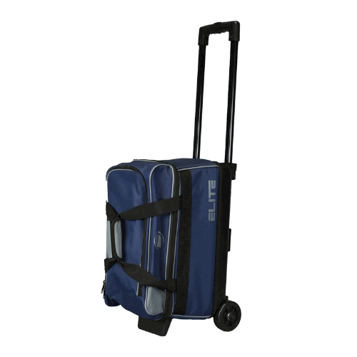 ELITE Basic Double Roller Navy/Grey Bowling Bag - Image 4