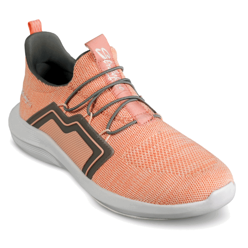 KR Strikeforce The Milan Coral/Grey Women's Athletic Bowling Shoes