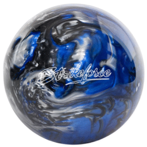KR Strikeforce Polyester Blue/Black/Silver Bowling Ball