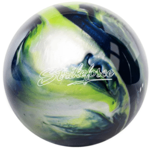 KR Strikeforce Polyester Blue/Green/Silver Bowling Ball