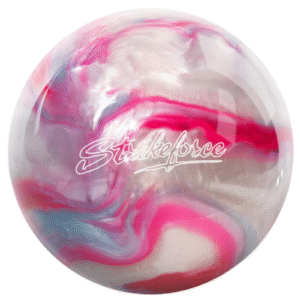 KR Strikeforce Polyester Pink/Sky/White Bowling Ball