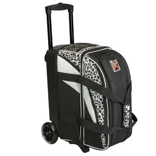 KR Strikeforce Cruiser Double Roller White Leopard Bowling Bag - Image 2