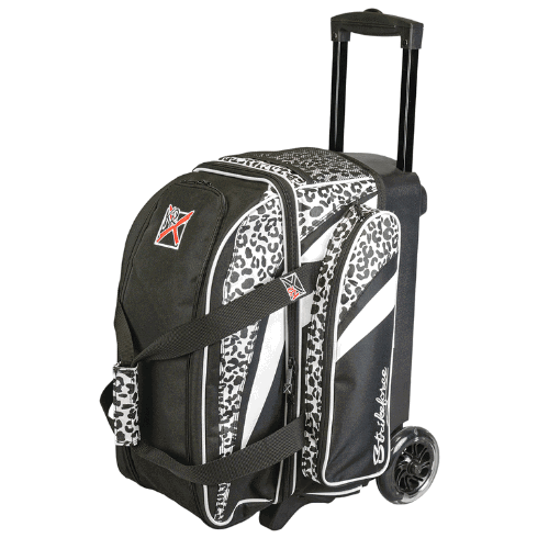 KR Strikeforce Cruiser Double Roller White Leopard Bowling Bag