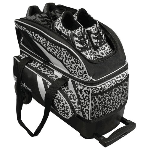 KR Strikeforce Cruiser Double Roller White Leopard Bowling Bag - Image 4