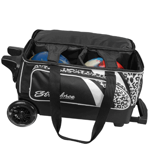 KR Strikeforce Cruiser Double Roller White Leopard Bowling Bag - Image 5