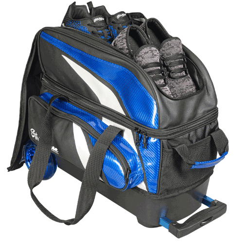 KR Strikeforce Cruiser Lux Double Roller Blue Bowling Bag - Image 5