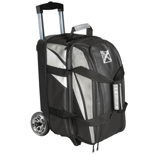 KR Strikeforce Cruiser Lux Double Roller Silver Bowling Bag - Image 2