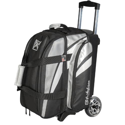 KR Strikeforce Cruiser Lux Double Roller Silver Bowling Bag