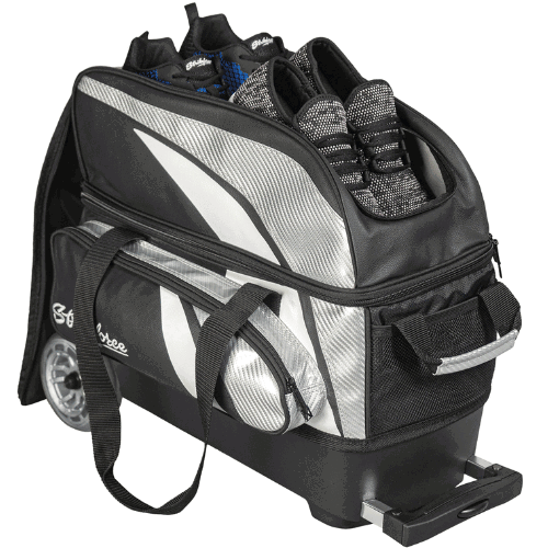 KR Strikeforce Cruiser Lux Double Roller Silver Bowling Bag - Image 4
