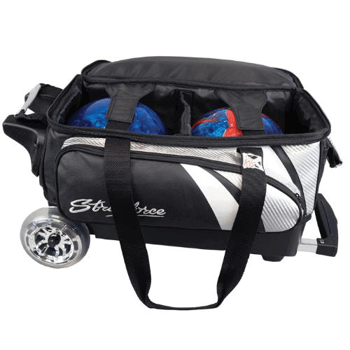 KR Strikeforce Cruiser Lux Double Roller Silver Bowling Bag - Image 6