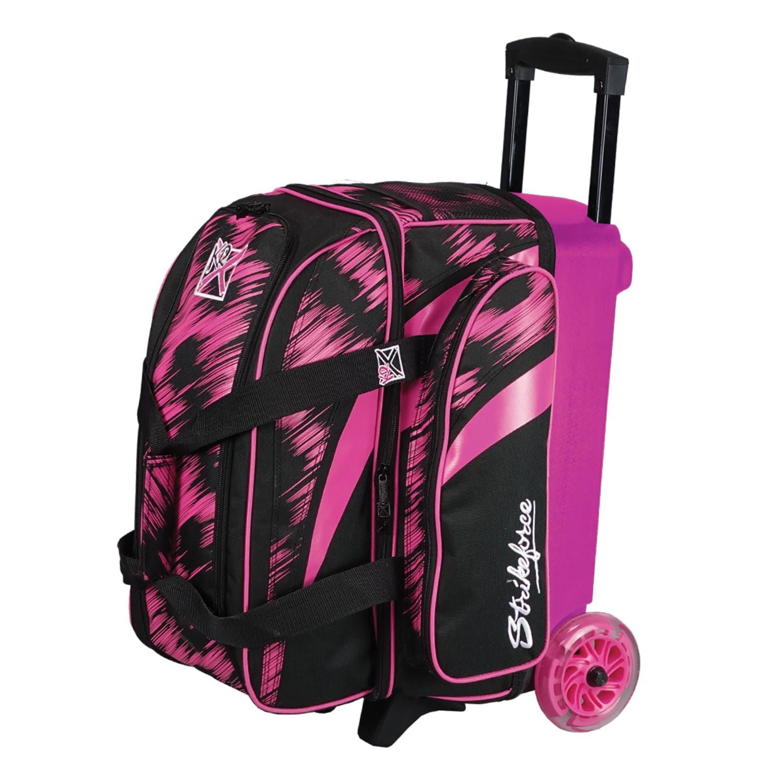 KR Strikeforce Cruiser Scratch Double Roller Pink Bowling Bag