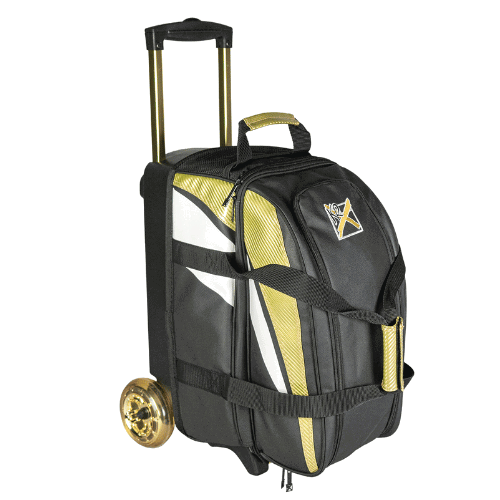 KR Strikeforce Cruiser Lux Double Roller Gold Bowling Bag - Image 2