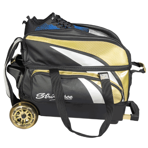KR Strikeforce Cruiser Lux Double Roller Gold Bowling Bag - Image 4