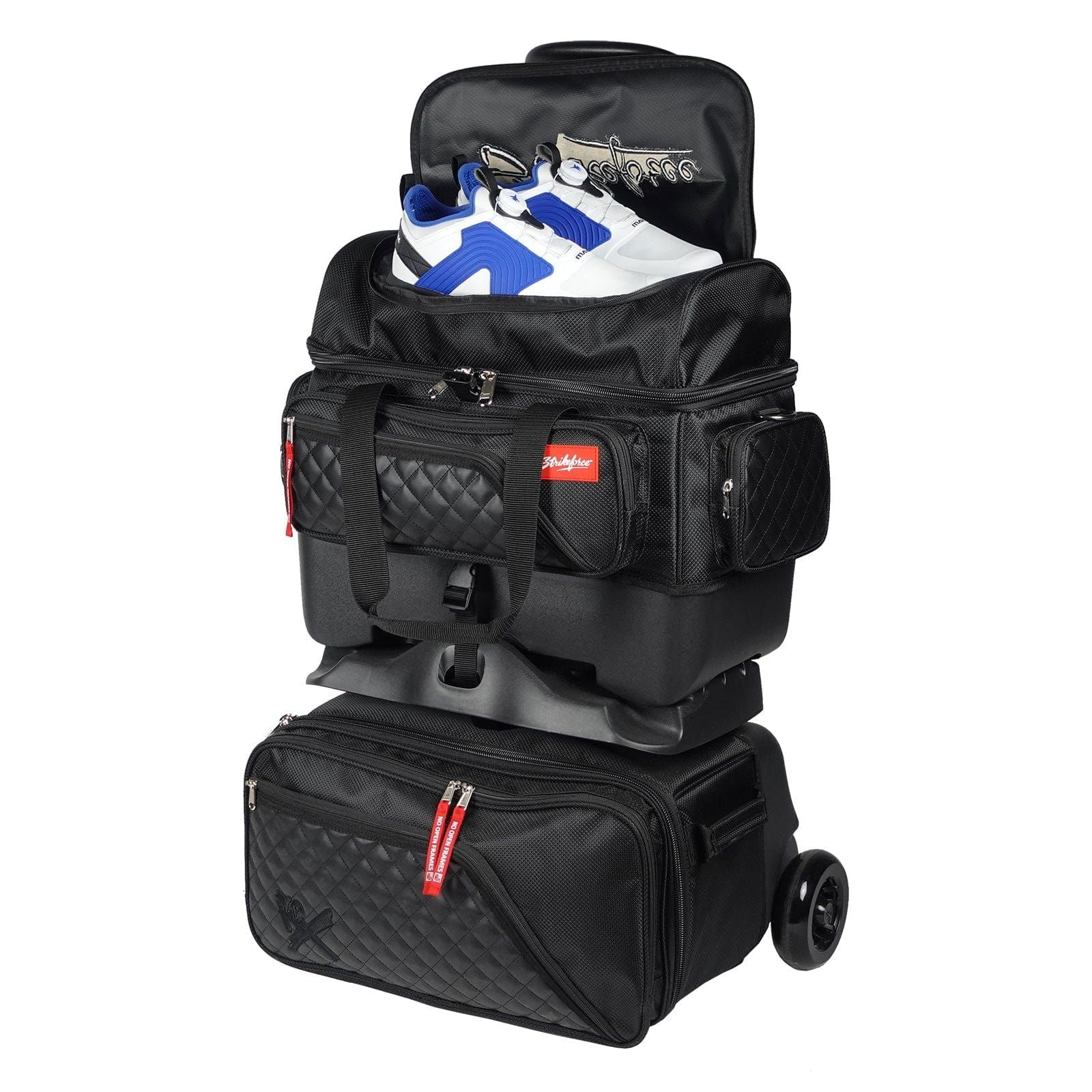 KR Strikeforce Diamond 4 Ball Roller Black Bowling Bag - Image 2