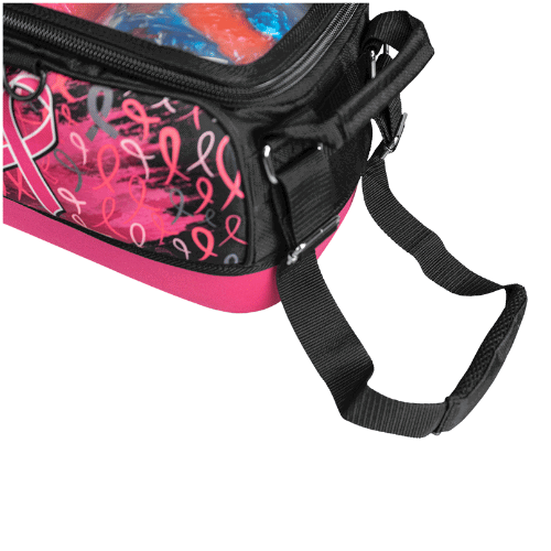 KR Strikeforce Fast Slim Pink Ribbons Triple Tote Bowling Bag - Image 4