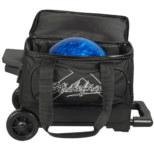 KR Strikeforce Hybrid Black Bowling Ball Single Roller Bowling Bag - Image 5