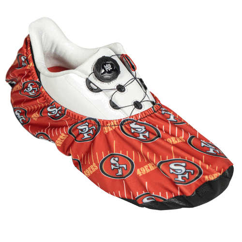 KR Strikeforce NFL San Francisco 49rs Bowling Shoe Covers - Image 2
