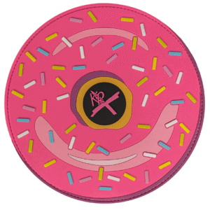 KR Strikeforce Round Shammy Leather Pad Pink Donuts
