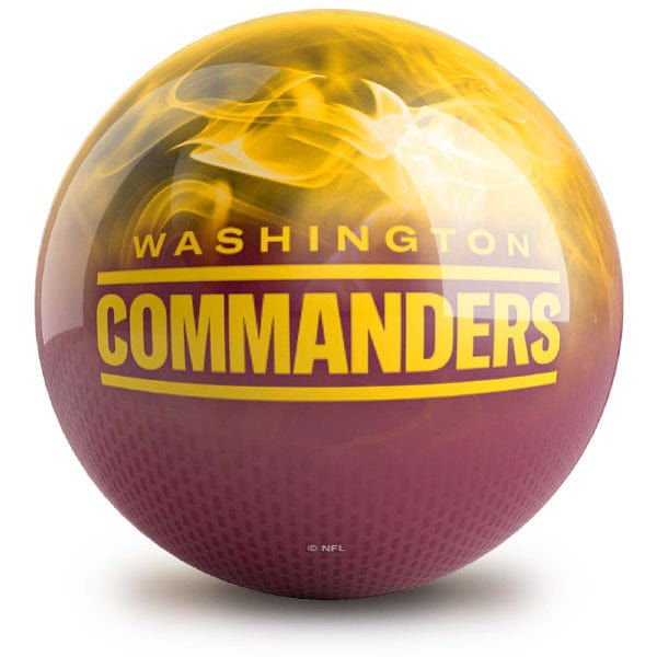 KR Strikeforce Washington Commanders On Fire Bowling Ball - Image 2