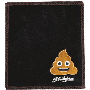 KR Strikeforce emoji Poo Happens Embroidered Bowling Shammy