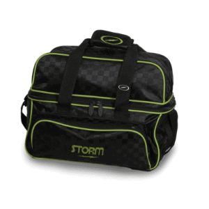 Storm 2 Ball Tote DLX Checkered Black/Lime Bowling Bag