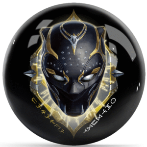 OnTheBallBowling Marvel Avengers Black Panthers Wakanda Forever Badge Bowling Ball