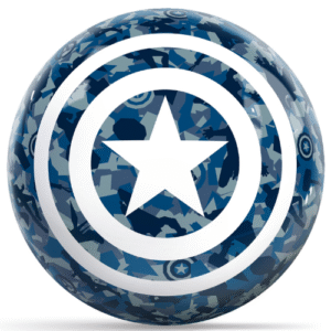 OnTheBallBowling Marvel Avengers Captain America Camo Shield Bowling Ball