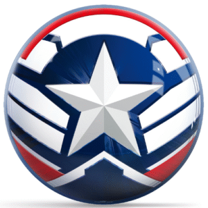 OnTheBallBowling Marvel Avengers Captain America Sam Wilson Icon Bowling Ball
