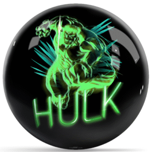 OnTheBallBowling Marvel Avengers Neon Hulk Bowling Ball