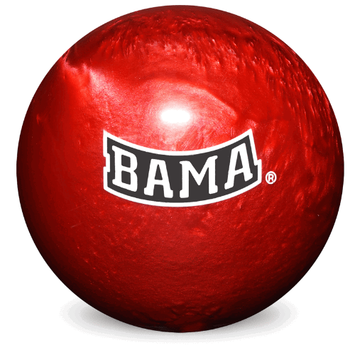 NCAA Engraved Plastic Alabama Crimson Tide Undrilled Bowling Ball - Image 2